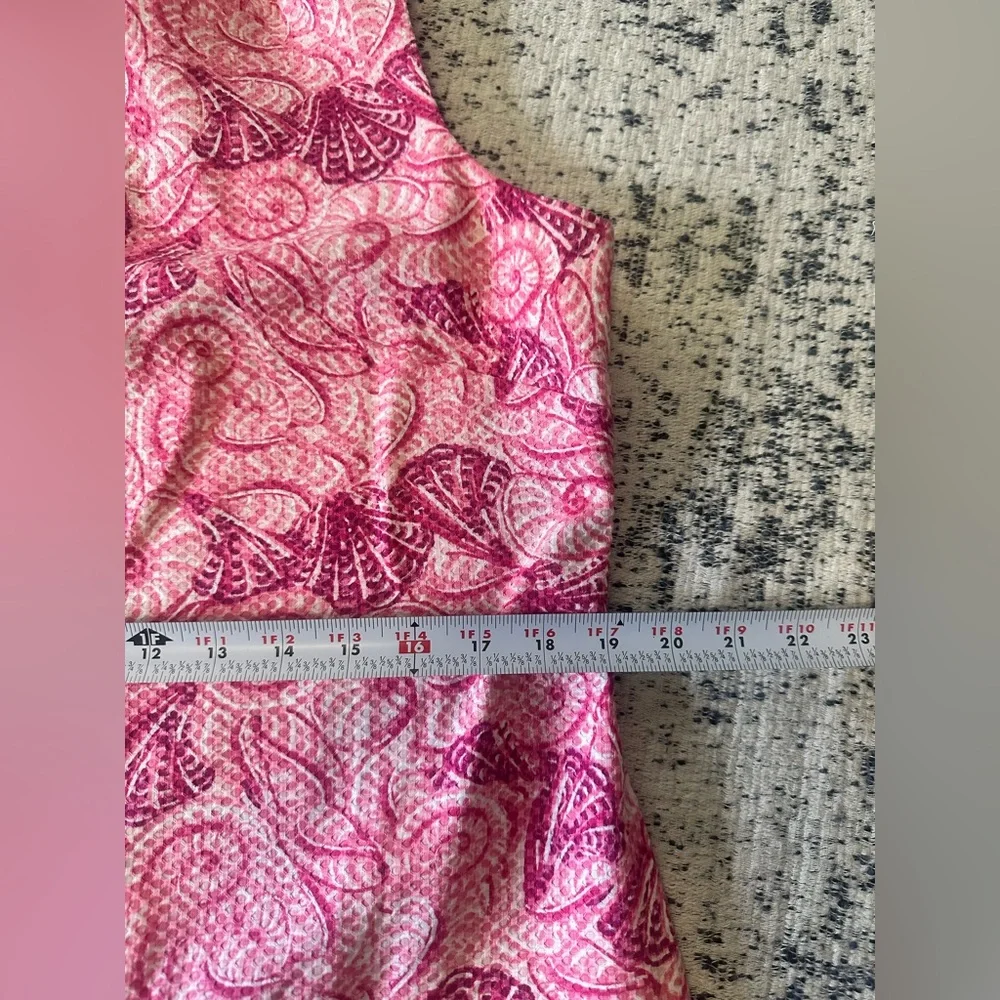 Talbots Seashell Print Pink Dress - Picture 7 of 9